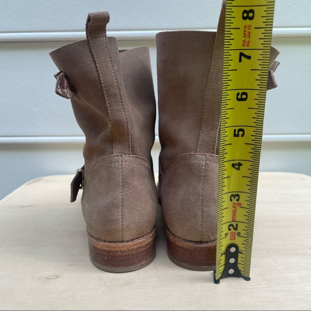 Joie Hoxton Cement Suede moto boots 38.5 - Picture 6 of 16